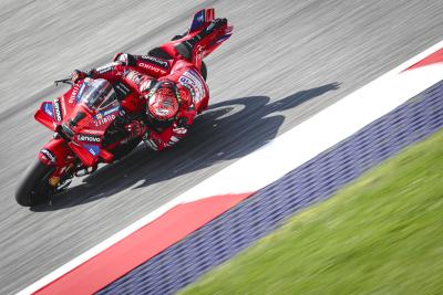 Francesco Bagnaia, 2024 MotoGP Austrian Grand Prix. - Gold and Goose.